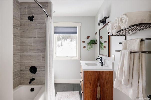 Bathroom, Interior, Wood Texture Flooring