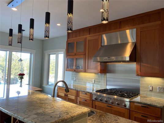 Interior, Kitchen, Pendant Lights, Recessed Lighting, Stainless Steel Appliances