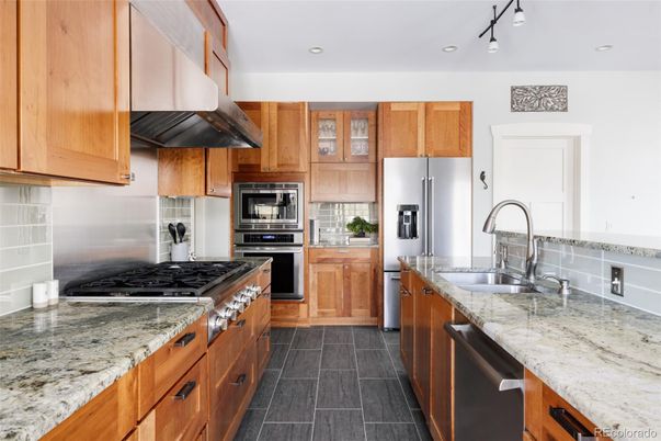 Interior, Kitchen, Recessed Lighting, Stainless Steel Appliances