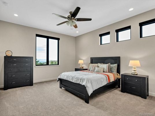 Bedroom, Interior, Recessed Lighting