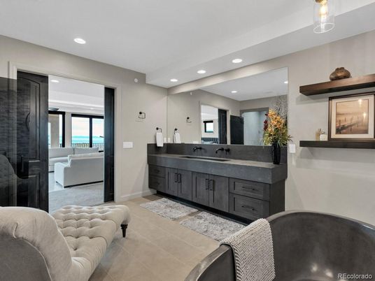 Bathroom, Dual Sink Vanities, Interior, Living room, Recessed Lighting, Water