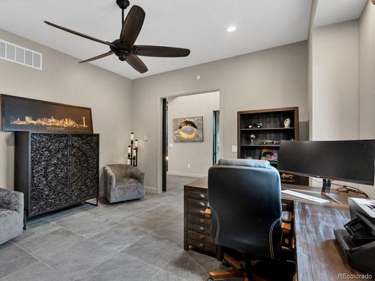 Home Office, Interior, Recessed Lighting