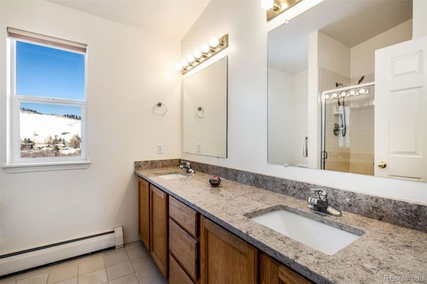 Bathroom, Dual Sink Vanities, Glass Shower, Interior
