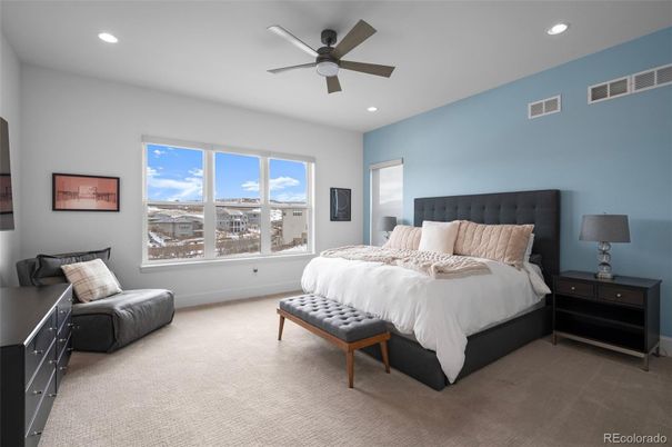 Bedroom, Interior, Recessed Lighting