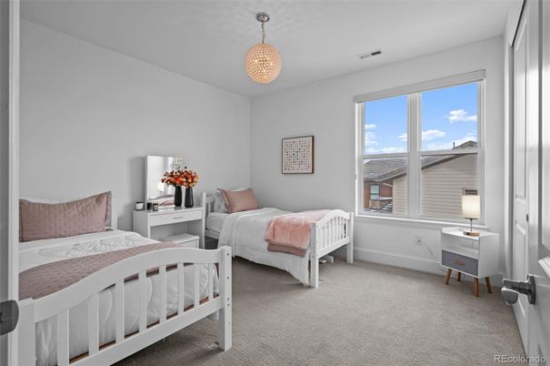Bedroom, Chandelier, Interior