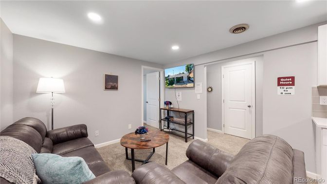 Interior, Living room, Recessed Lighting