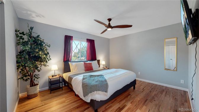 Bedroom, Interior, Wood Texture Flooring