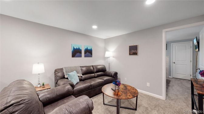 Interior, Living room, Recessed Lighting