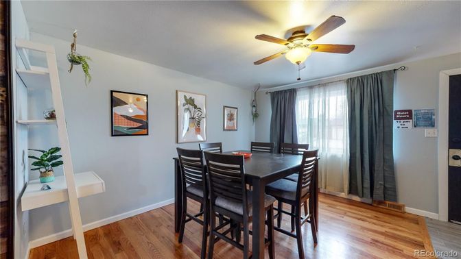 Dining room, Interior, Wood Texture Flooring