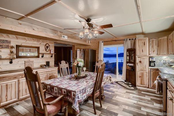 Dining room, Interior, Kitchen, Wood Texture Flooring, Wooden Walls