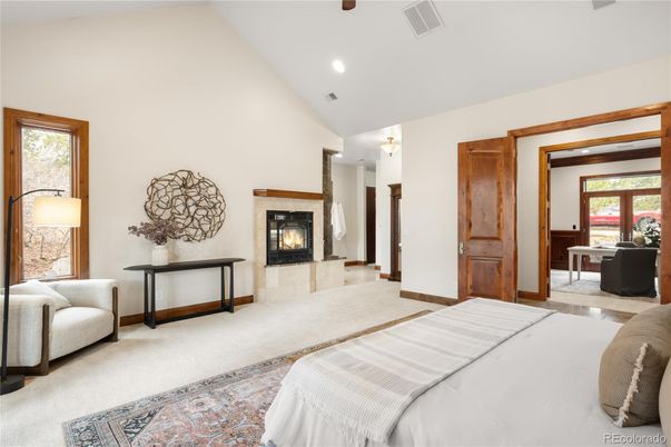 Bedroom, Fireplace, Interior, Recessed Lighting