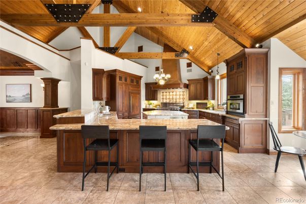 Interior, Kitchen, Recessed Lighting, Wooden Beams, Wooden Ceilings