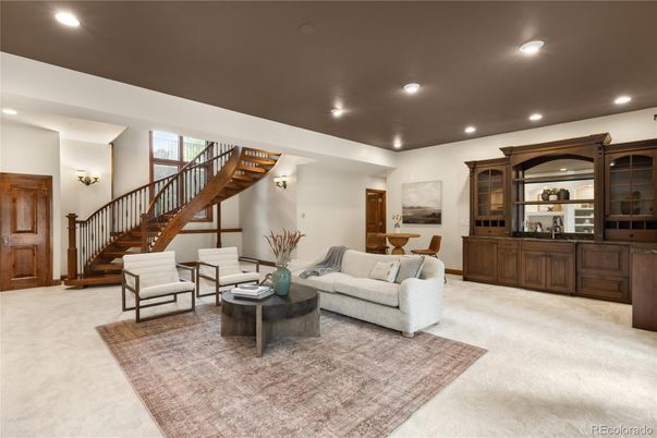 Interior, Living room, Recessed Lighting