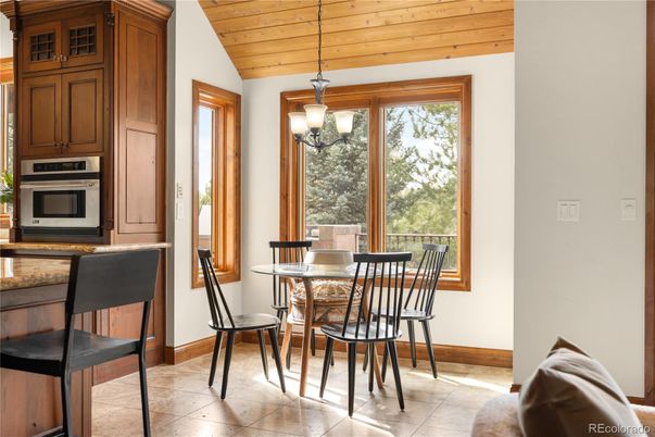 Dining room, Interior, Kitchen, Pendant Lights, Wooden Ceilings