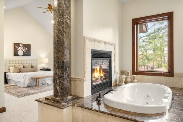 Bathroom, Bedroom, Fireplace, Interior, Recessed Lighting