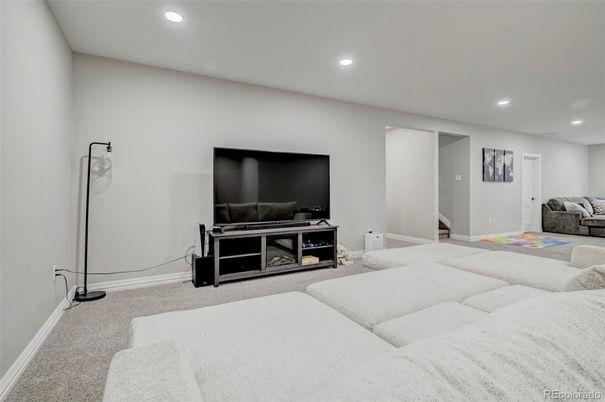 Interior, Living room, Recessed Lighting