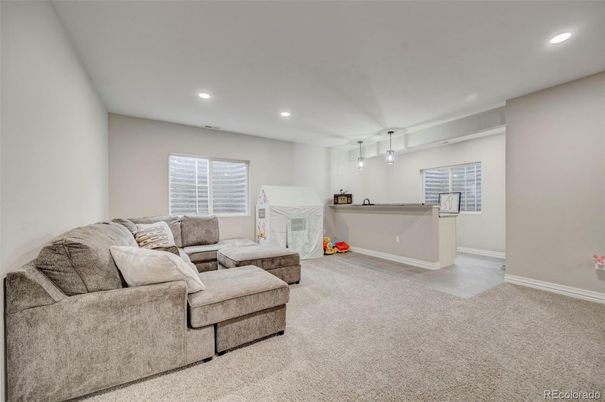 Interior, Living room, Recessed Lighting