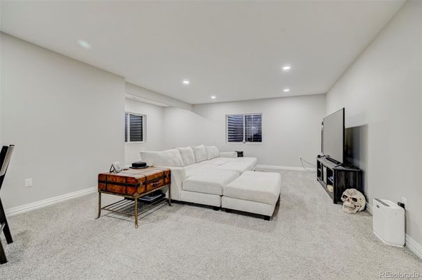 Interior, Living room, Recessed Lighting