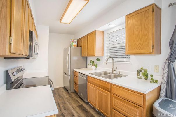 Interior, Kitchen, Wood Texture Flooring