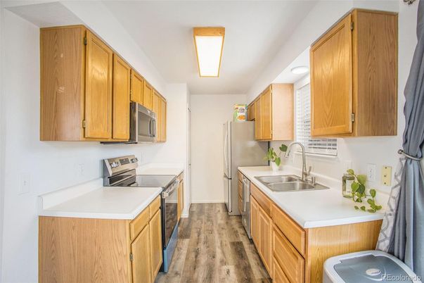 Interior, Kitchen, Wood Texture Flooring