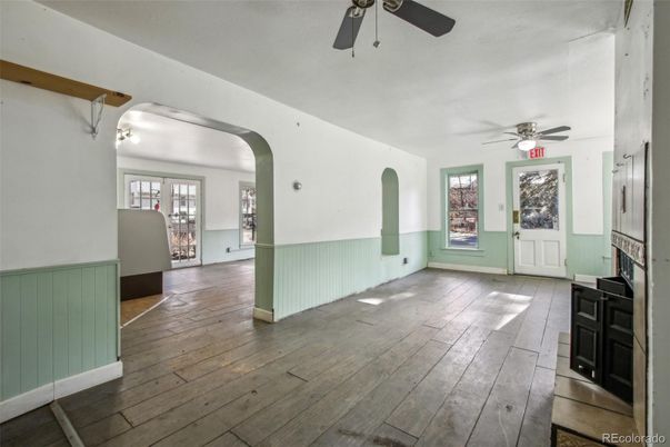 Fireplace, Interior, Wood Texture Flooring