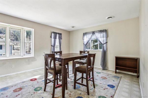 Dining room, Interior, Recessed Lighting