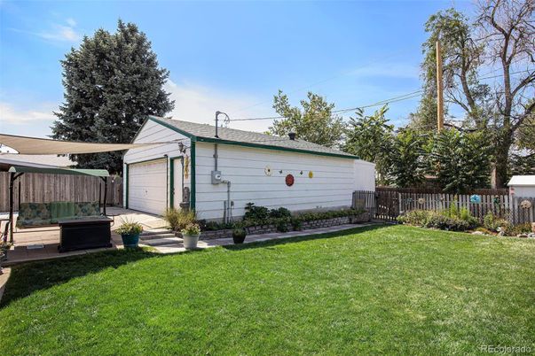 Backyard, Detached Garage, Exterior