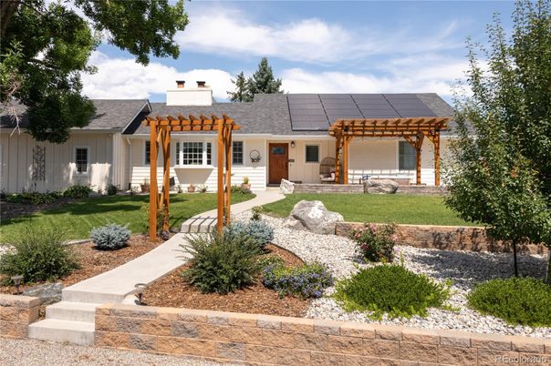 Exterior, Facade, Solar Panels, Ranch