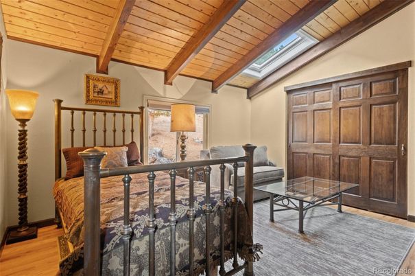 Bedroom, Interior, Wooden Beams, Wooden Ceilings, Wood Texture Flooring