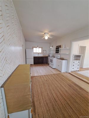 Interior, Kitchen, Wood Texture Flooring