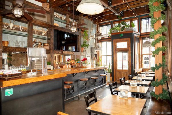 Dining room, Interior, Wooden Beams