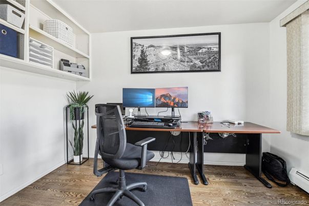 Home Office, Interior, Wood Texture Flooring