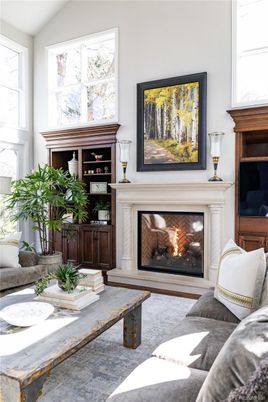 Fireplace, Interior, Living room