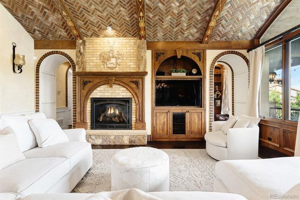Fireplace, Interior, Living room, Stone Walls