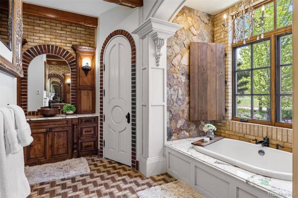 Bathroom, Interior, Stone Walls