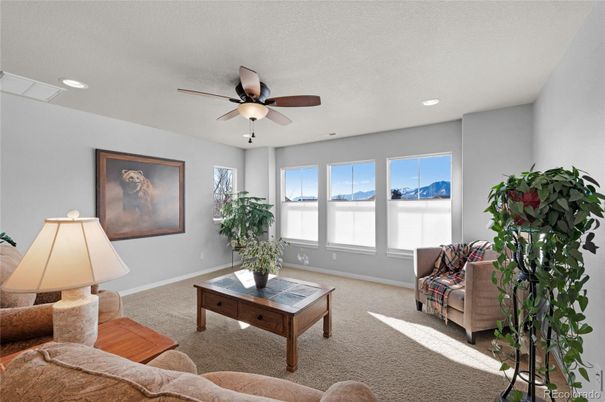 Interior, Living room, Recessed Lighting