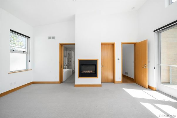 Empty room, Fireplace, Interior