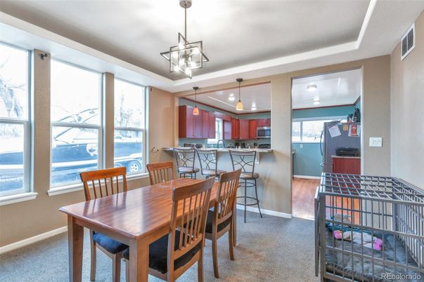 Dining room, Interior, Kitchen, Pendant Lights