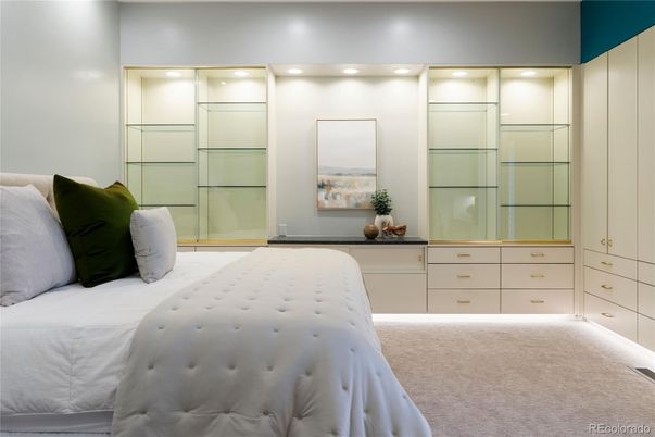 Bedroom, Interior, Recessed Lighting