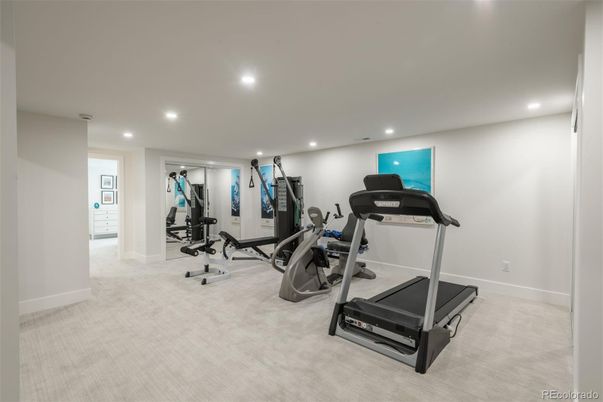 Fitness Equipment, Interior, Recessed Lighting