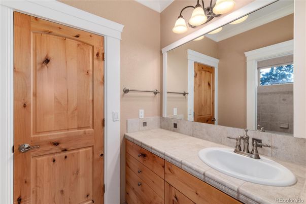 Bathroom, Dual Sink Vanities, Interior, Tile Countertops