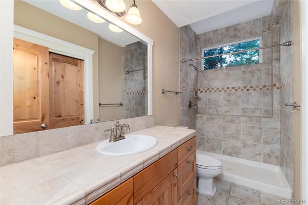 Bathroom, Glass Shower, Interior, Tile Countertops