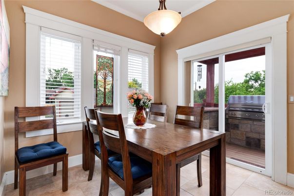 Dining room, Interior, Pendant Lights