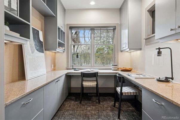 Home Office, Interior, Recessed Lighting