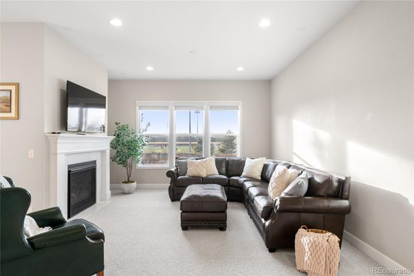 Fireplace, Interior, Living room, Recessed Lighting