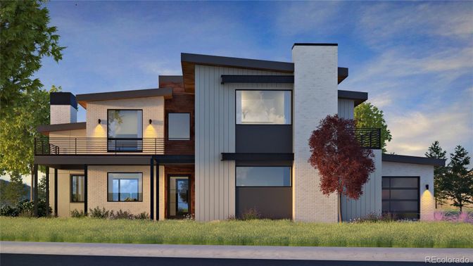 Attached, Exterior, Facade, Brick Facade, Modern