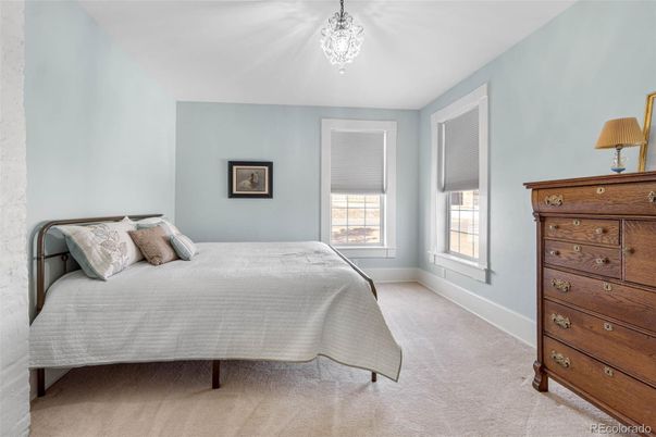 Bedroom, Chandelier, Interior