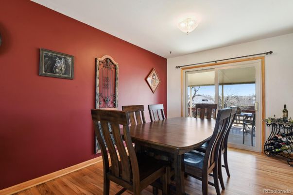 Dining room, Interior, Wood Texture Flooring