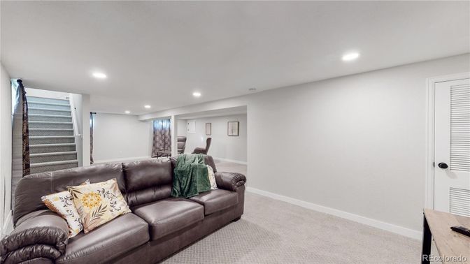 Interior, Living room, Recessed Lighting