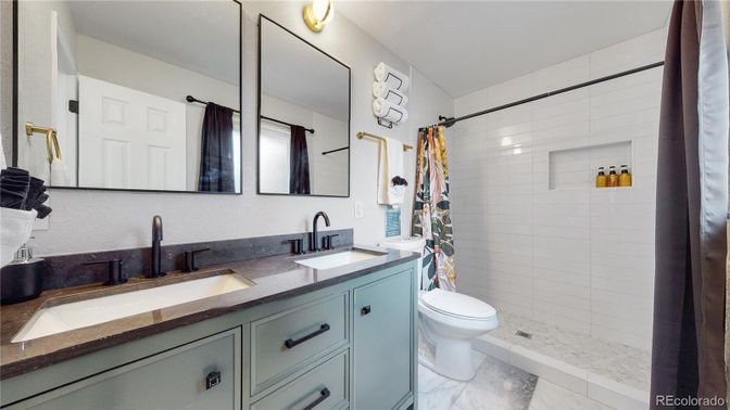Bathroom, Dual Sink Vanities, Interior, Marble